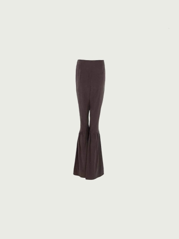 Starry Tencel Pleated Flared Pants