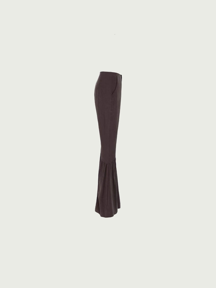 Starry Tencel Pleated Flared Pants