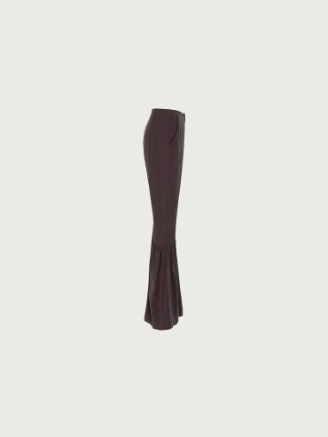 Starry Tencel Pleated Flared Pants