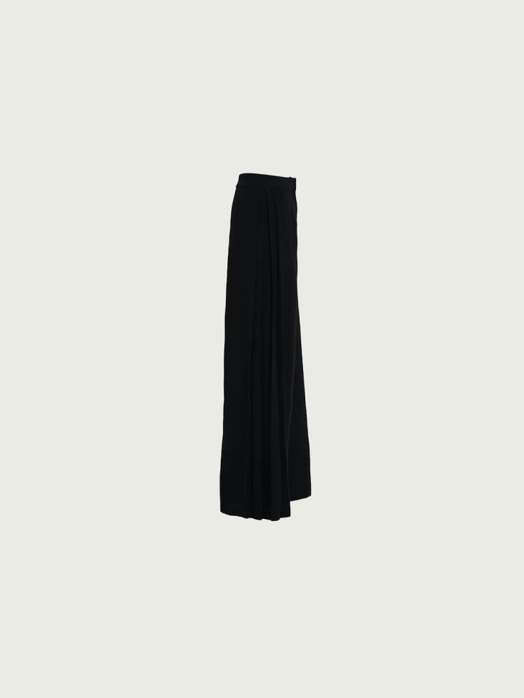Side Pleat Suit Wide Leg Pants