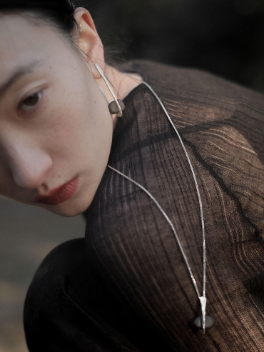 Silver Hollow Orb Earrings