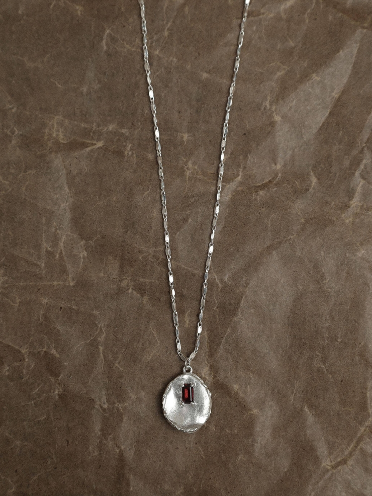 Silver Corelight Long Necklace