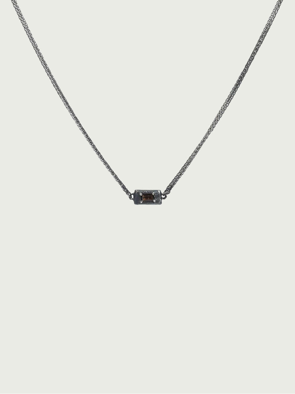 Black Corelight Horizontal Pendant Necklace