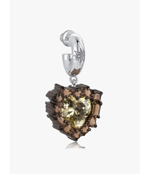 TYS GROCERY Champagne Gemstone Resin Earrings