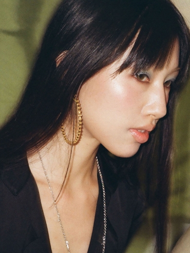 Gold Full Hoop Earrings- Large