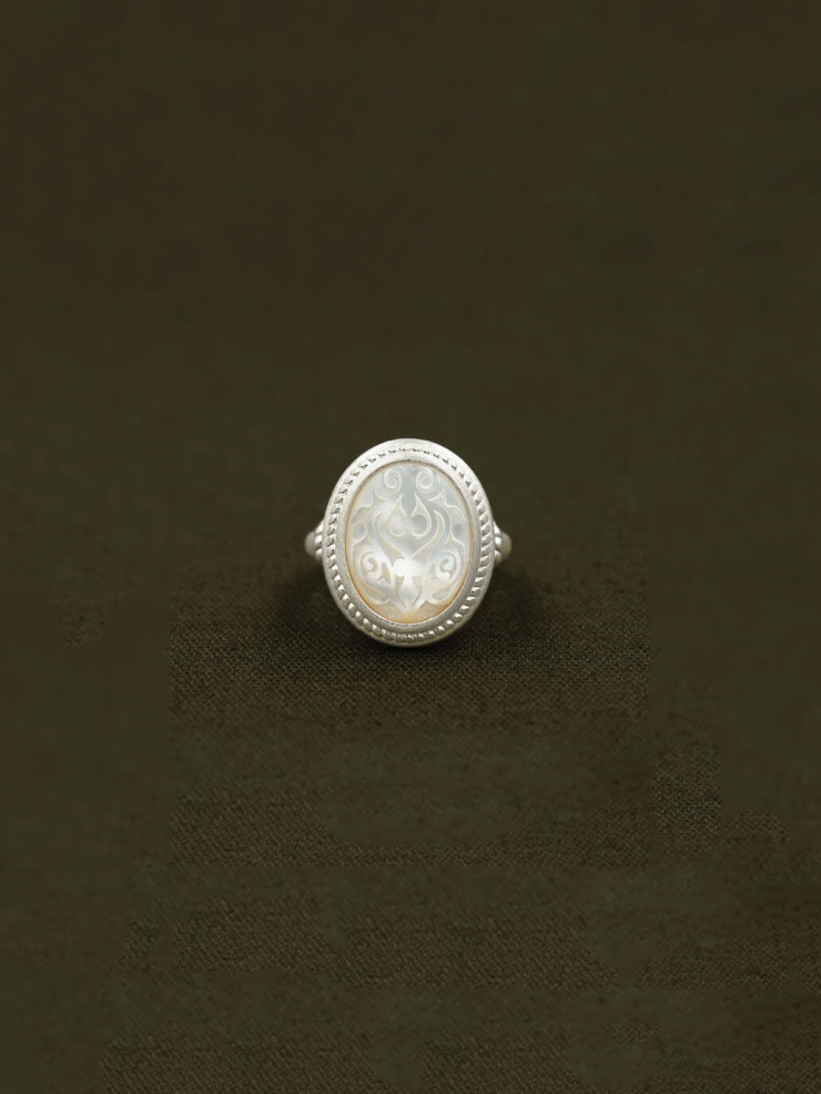 White Etched Light Ring