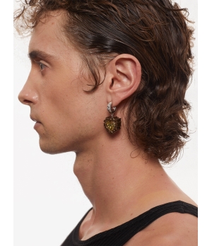 TYS GROCERY Champagne Gemstone Resin Earrings