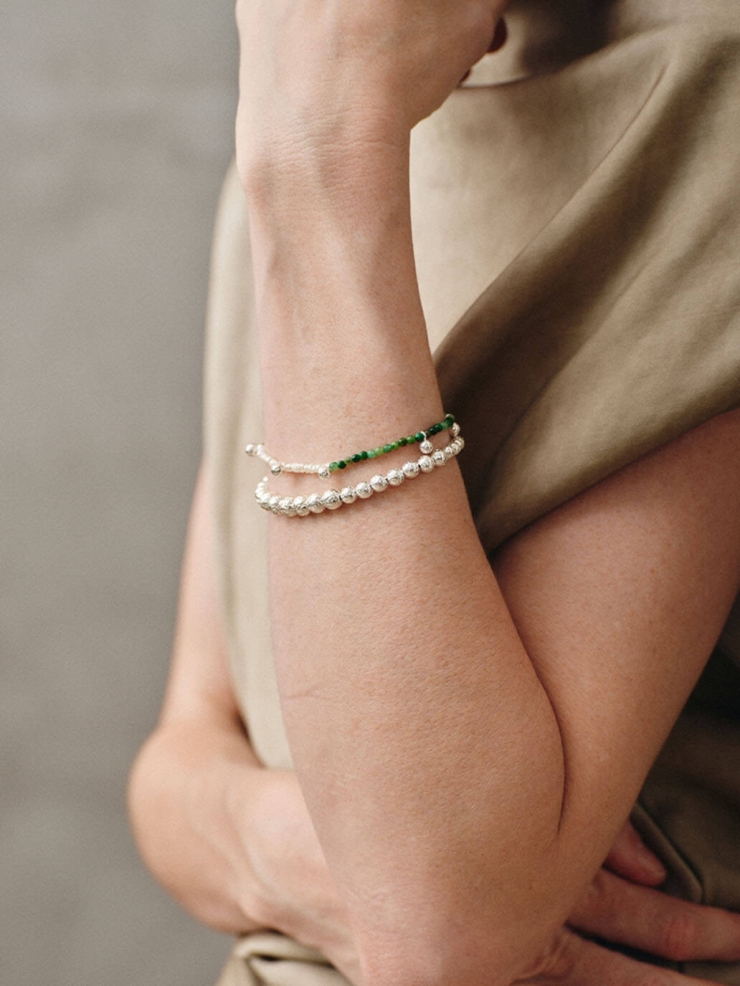 Silver Silent Etch Bracelet