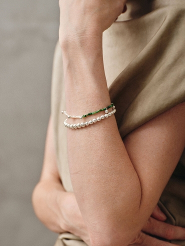 Silver Silent Etch Bracelet