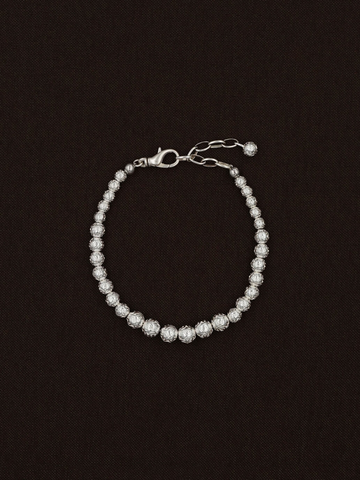 Silver Silent Etch Bracelet