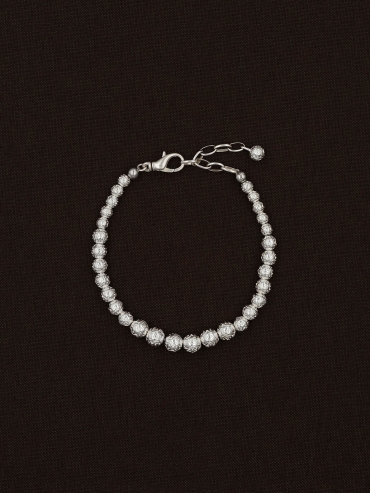 Silver Silent Etch Bracelet