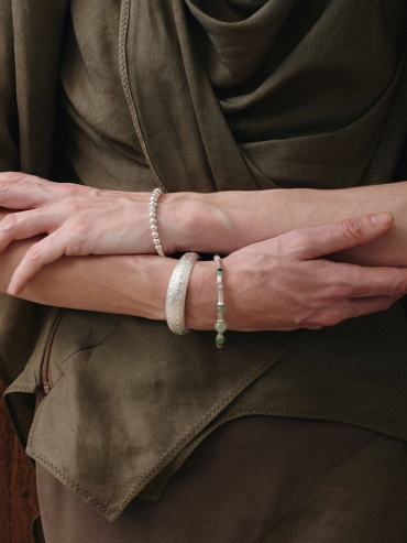 Silver Silent Etch Bracelet