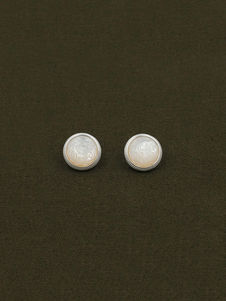 White Hidden Earrings