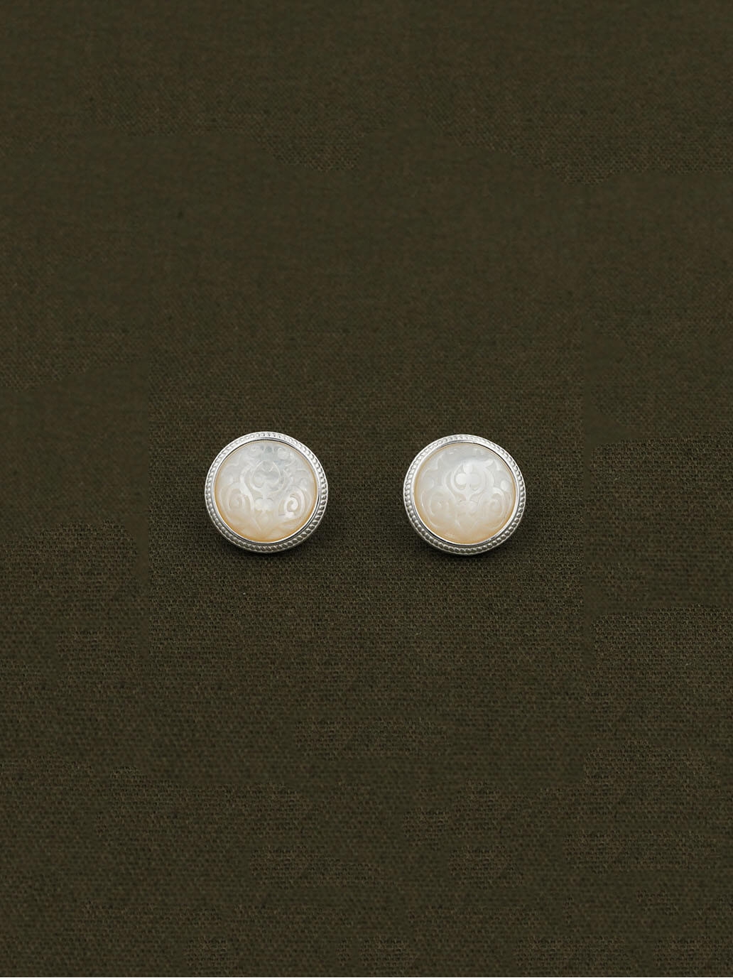 White Hidden Earrings