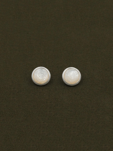 White Hidden Earrings