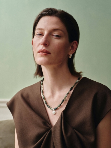 Silver Slit Of Light Earrings-Small