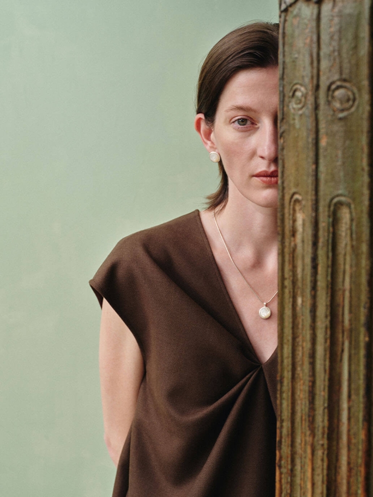 White Hidden Earrings