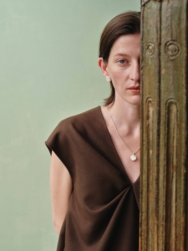 White Hidden Earrings