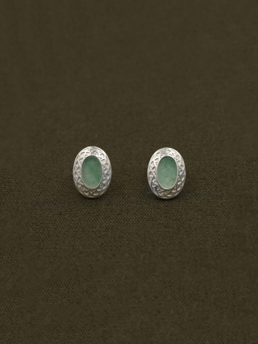 Green Mirror Of Green Earrings