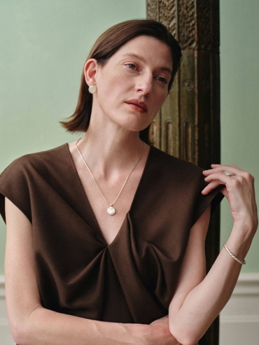 White Hidden Earrings