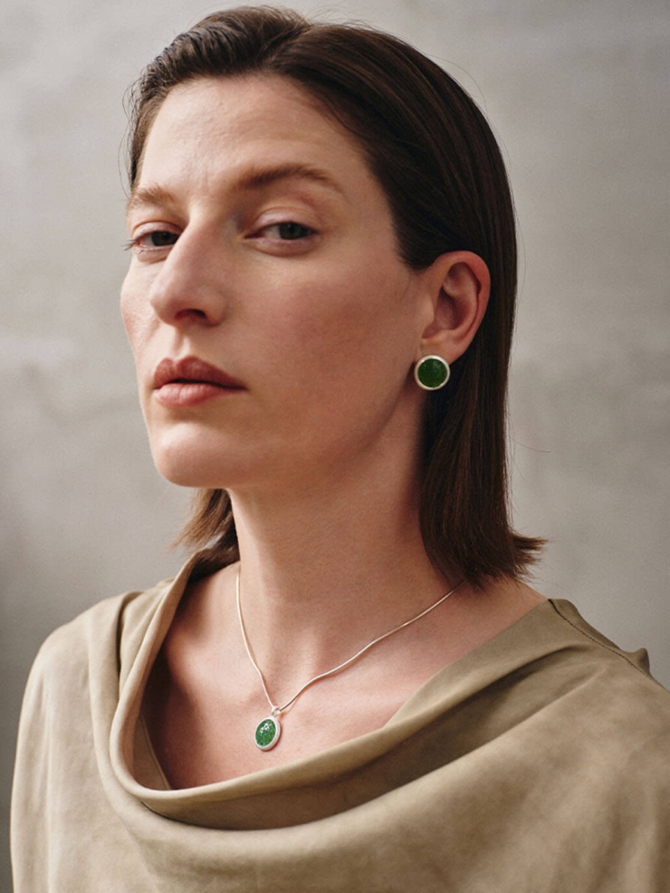Green Hidden Earrings