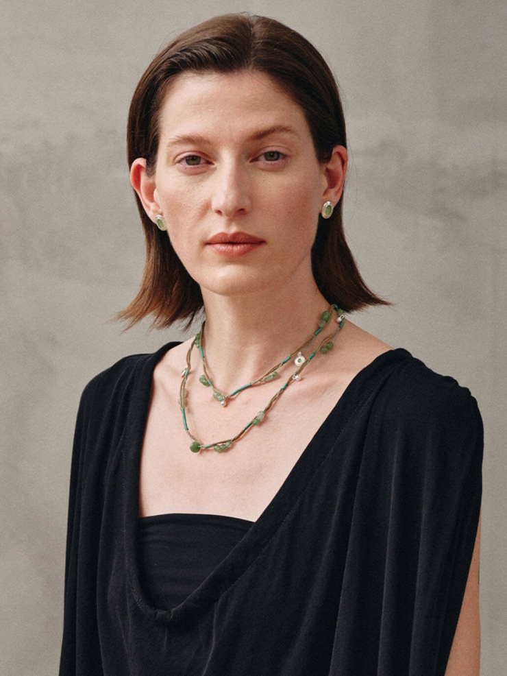 Green Mirror Of Green Earrings