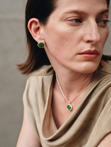 Green Hidden Earrings