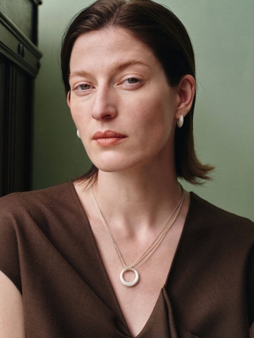 Silver Slit Of Light Necklace