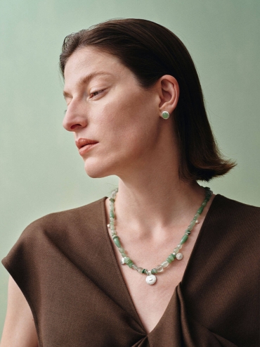 Green Silent Ech Earrings