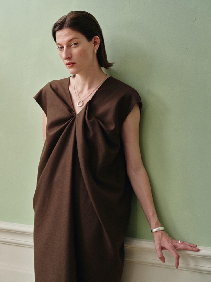 Silver Slit Of Light Necklace