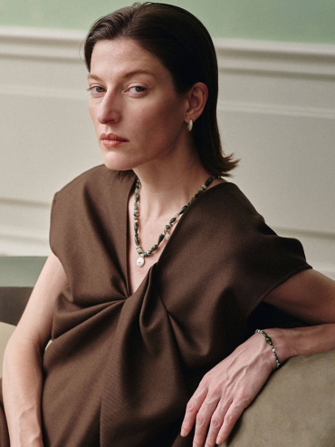 Silver Slit Of Light Earrings-Small