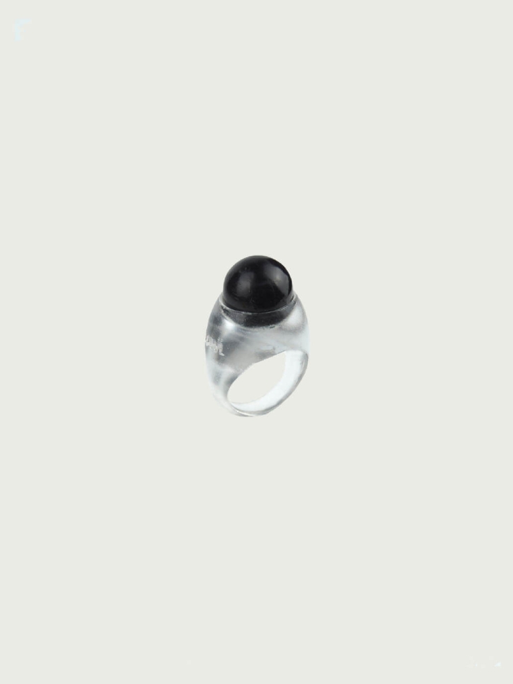 Black Frog Ring