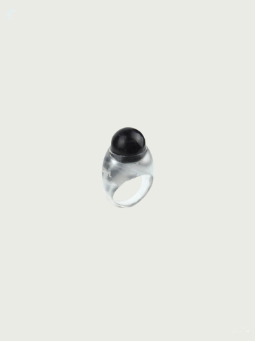 Black Frog Ring