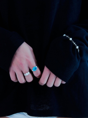 Silver Dew Pearl Ring