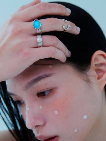 Silver Dew Pearl Ring