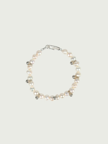 Silver Dew Pearl Bracelet