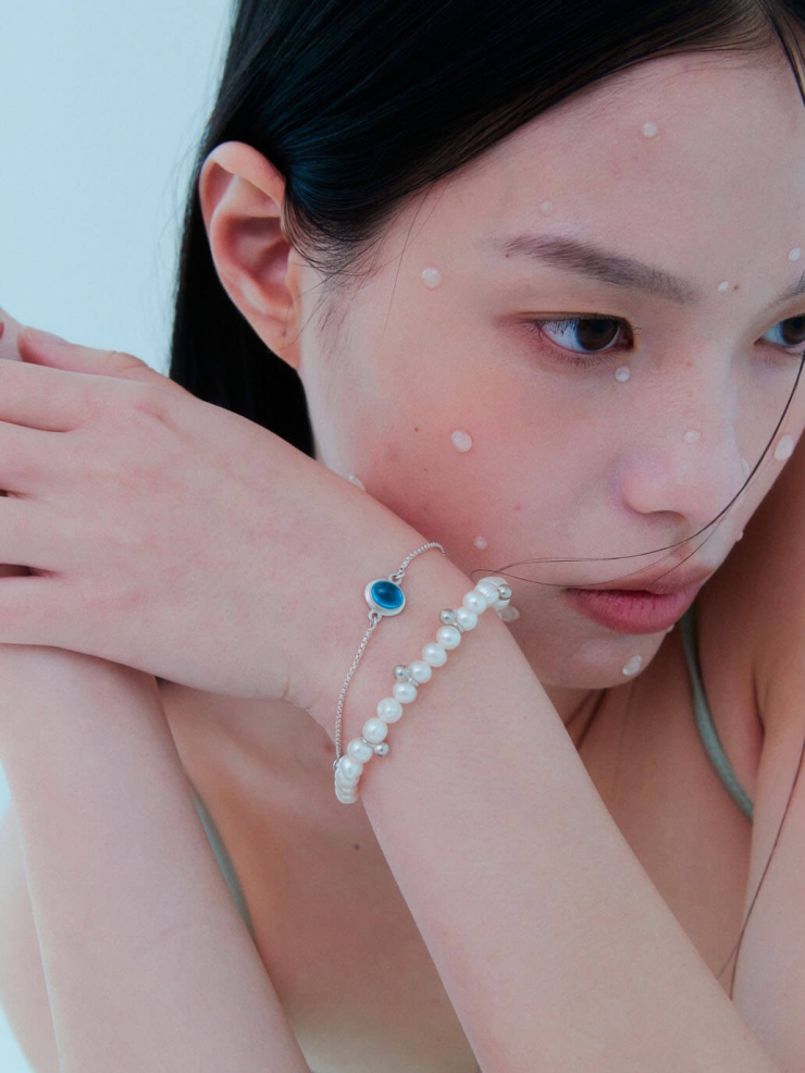 Silver Dew Pearl Bracelet