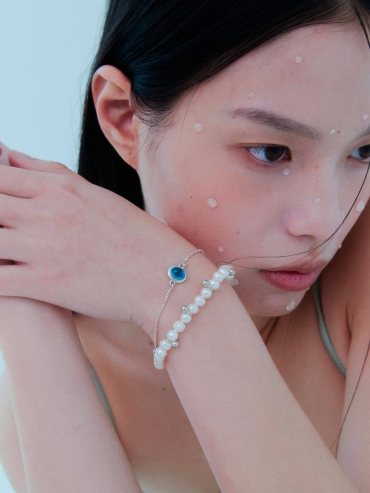 Silver Dew Pearl Bracelet