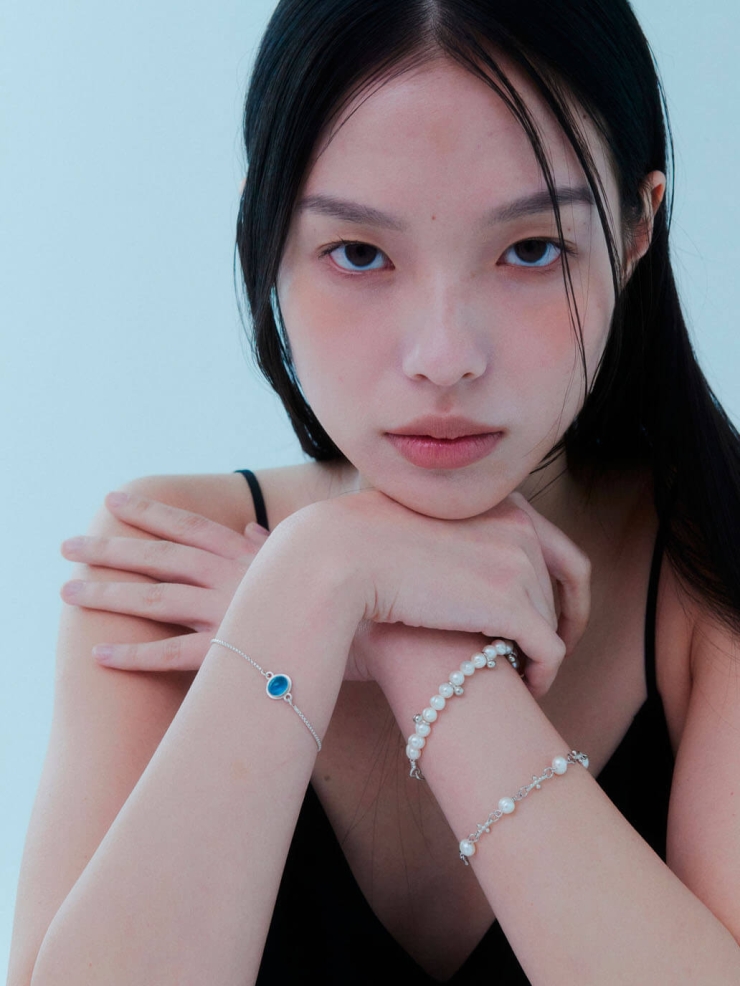 Silver Dew Pearl Bracelet