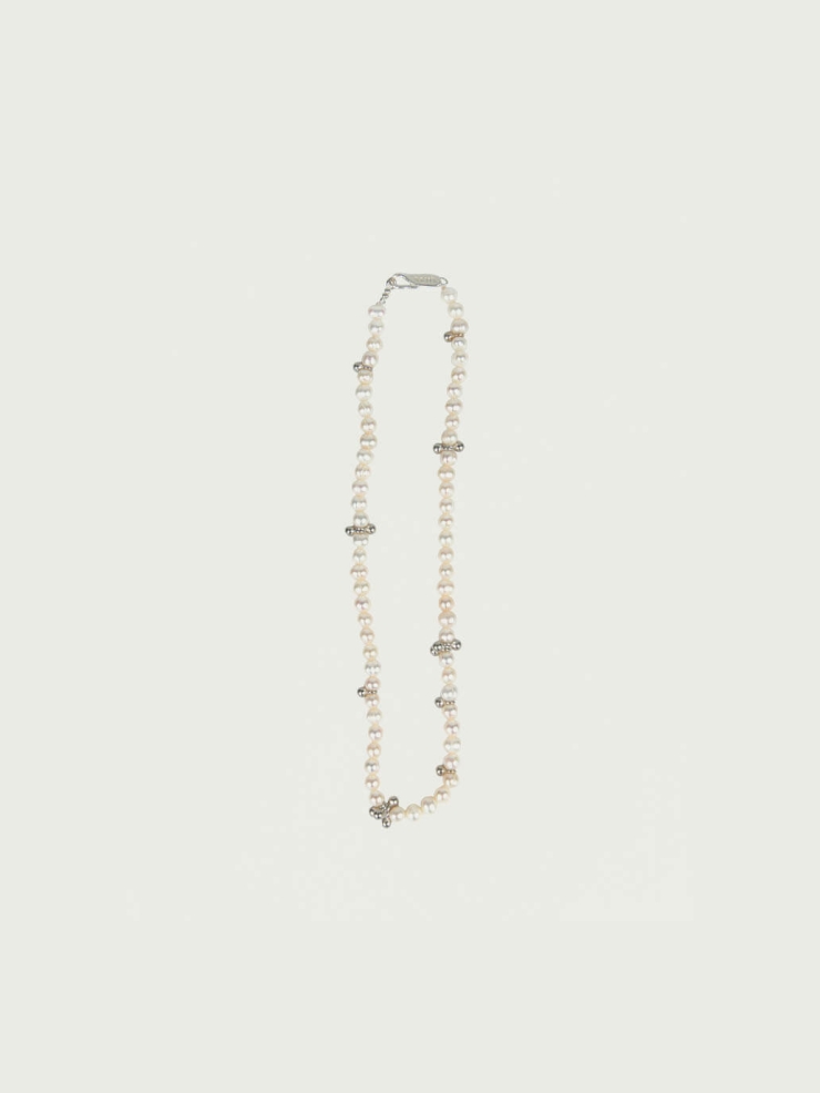 Silver Dew Pearl Necklace