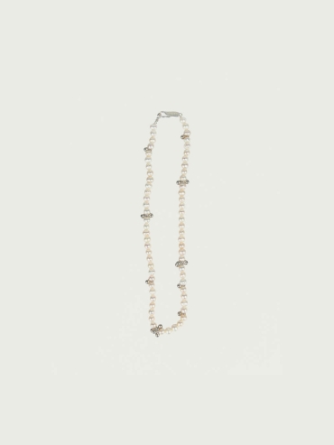 Silver Dew Pearl Necklace