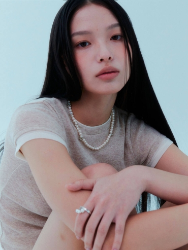 Silver Dew Pearl Necklace