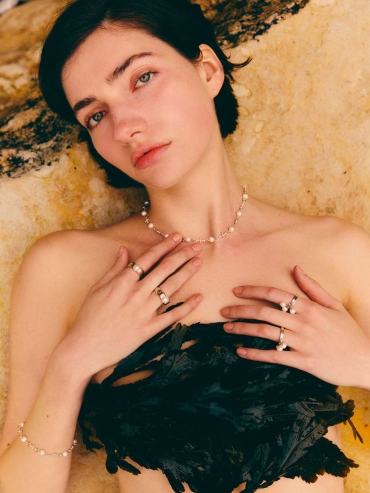 Silver Plus Pearl Necklace