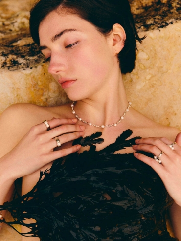 Silver Plus Pearl Necklace