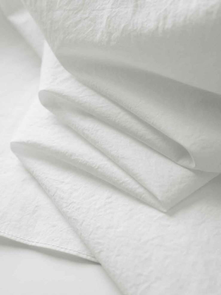 White Asymmetric-Neck Drop Shoulder Shirt