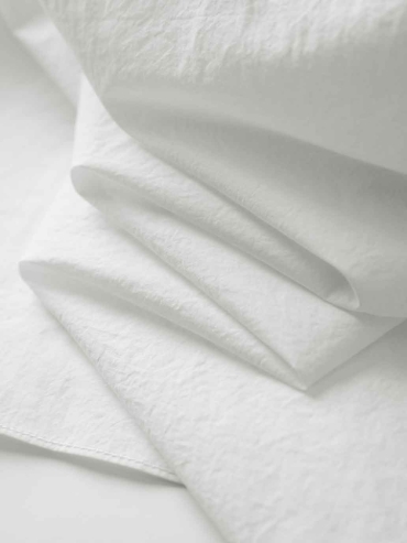 White Asymmetric-Neck Drop Shoulder Shirt