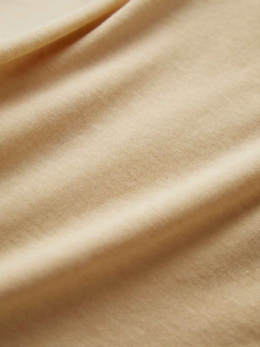 Yellow Fitted Embroidered Base Layer Top