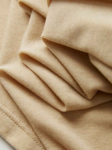 Yellow Fitted Embroidered Base Layer Top