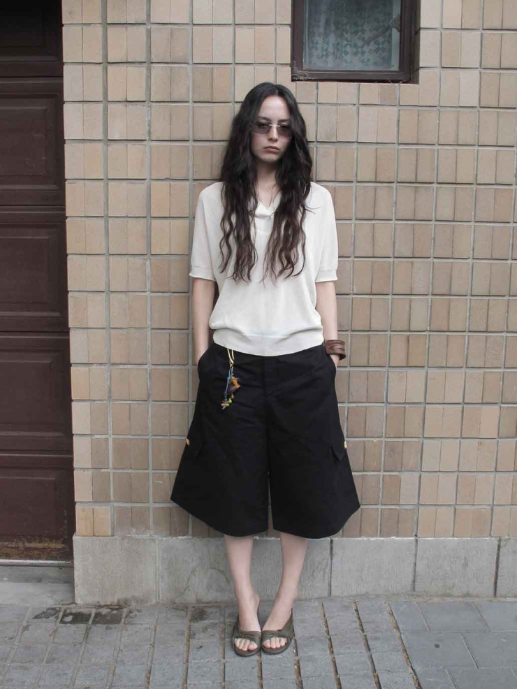 Black Dog-Walk Utility Shorts