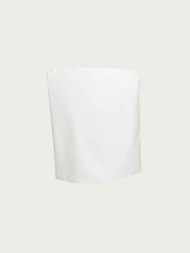 White Off-Shoulder Drop-Sleeve Top